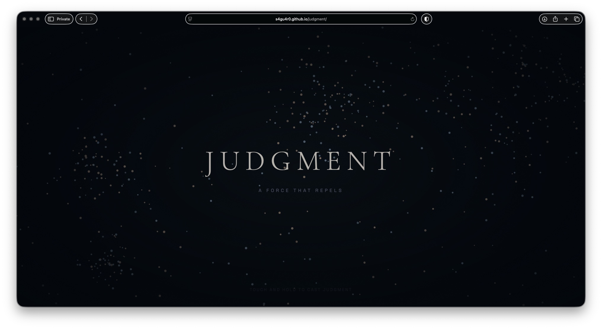 screenshot of Judgment